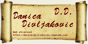 Danica Divljaković vizit kartica